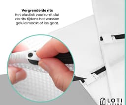 Loti Living Waszakken 3 stuks - Waszakken voor wasgoed - Waszak voor Wasmachine - 30x40 cm — thumbnail 4