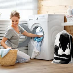 NORDIX Waszak Groot XL - 60x90CM - Laundry Bag - Wasnet - Waszakje - Treksysteem - Trekbandsluiting - Polyester - Schoenenzak - WHITE — thumbnail 3