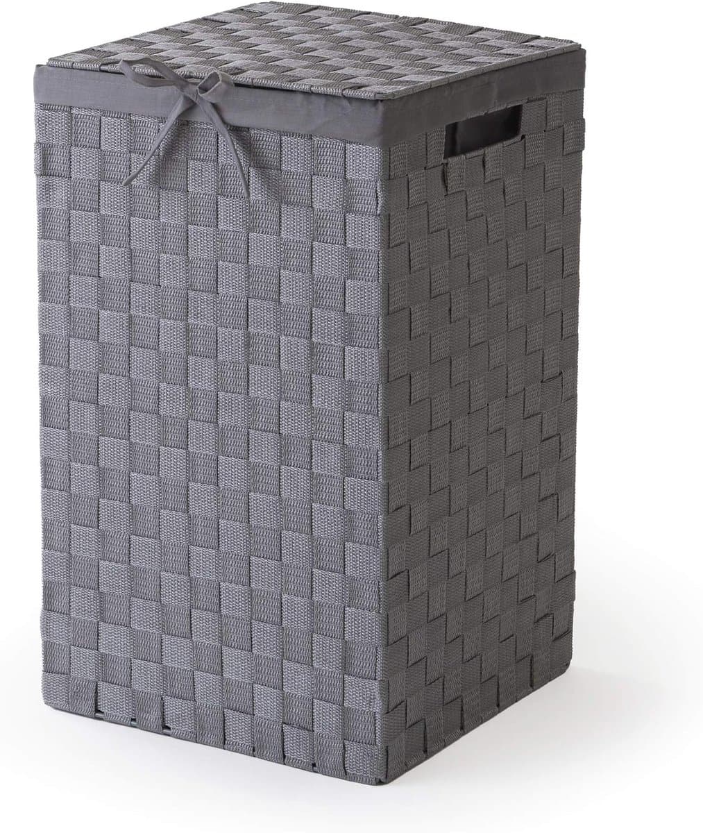 Wasmand Grijs - Compact en Functioneel - 1 stuk - 30x30x50 cm — afbeelding 1