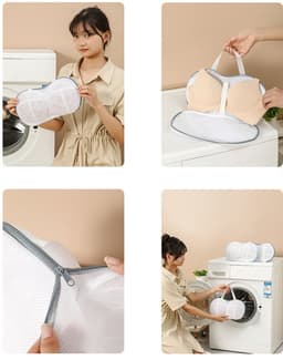 Bh Waszakken - 3 Stuks - Anti-Vervorming - Wasmachine Zakjes - Waszakken - Waszakken Set Met Rits - Wasnet - Waszak - Waszak Bh - Wassorteerder - Waszak Wasmachine - Bh's Waszakje - Waszakje - Waszakje Lingerie - Bh Wasnetje Voor Wasgoed — thumbnail 2