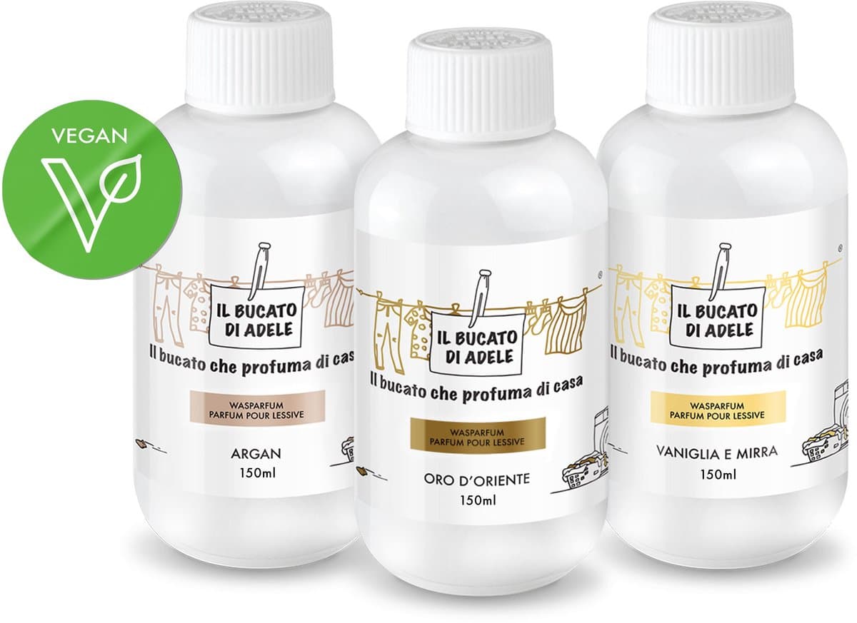 Il Bucato di Adele Wasparfum Argan 150ml - Oosters 150ml - Vanille & Mirre 150ml — afbeelding 1