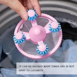 Haarverwijderaar - haarvanger wasmachine - wasballen - Anti haren - voor het verwijderen van pluisjes voor wollen truien - blauw/paars/roze — thumbnail 4
