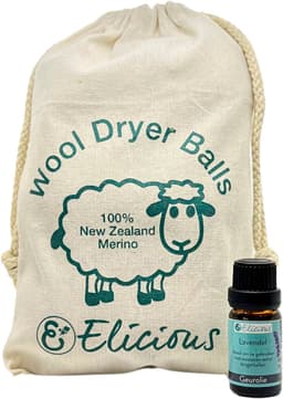 Elicious® - Drogerballen met Lavendel Geurolie - 6 Stuks - Merinowol - Duurzaam & Energiebesparend - Snellere Droogtijd — thumbnail 2