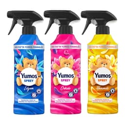 Yumos Textielverfrisser 3 geuren textielspray verwijdert geuren en laat een frisse geur achter - 3x 450ml — thumbnail 2