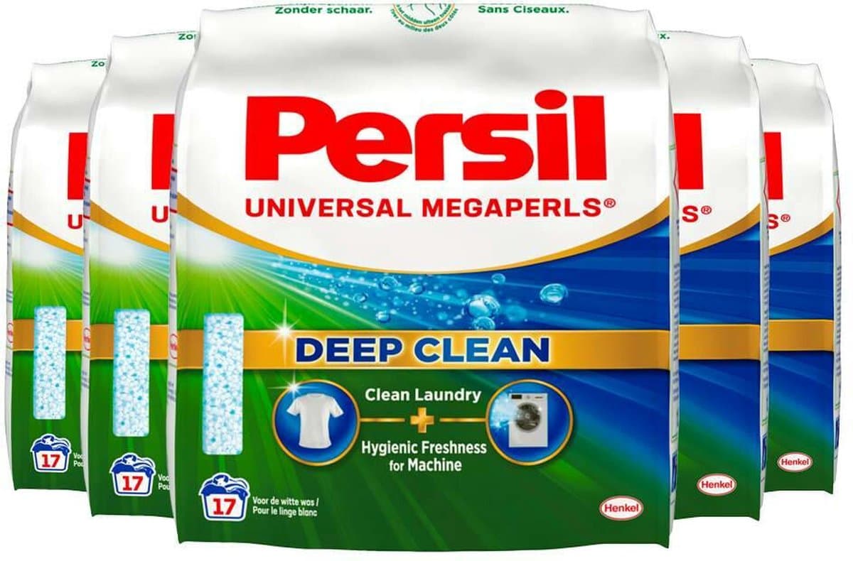 Persil Megaperls Power Waspoeder - Poeder Wasmiddel - Voordeelverpakking - 5 x 17 wasbeurten — afbeelding 1