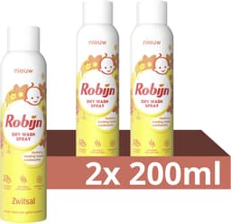 Robijn Zwitsal Dry Wash Spray - 2 x 200 ml - Voordeelverpakking — thumbnail 1