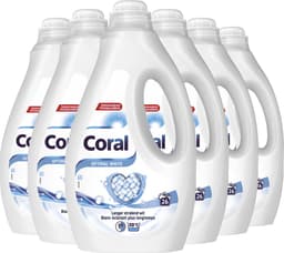 Coral - Vloeibaar Wasmiddel - Optimal White - Witte was - 6 flessen - 156 wasbeurten - Voordeelverpakking — thumbnail 2