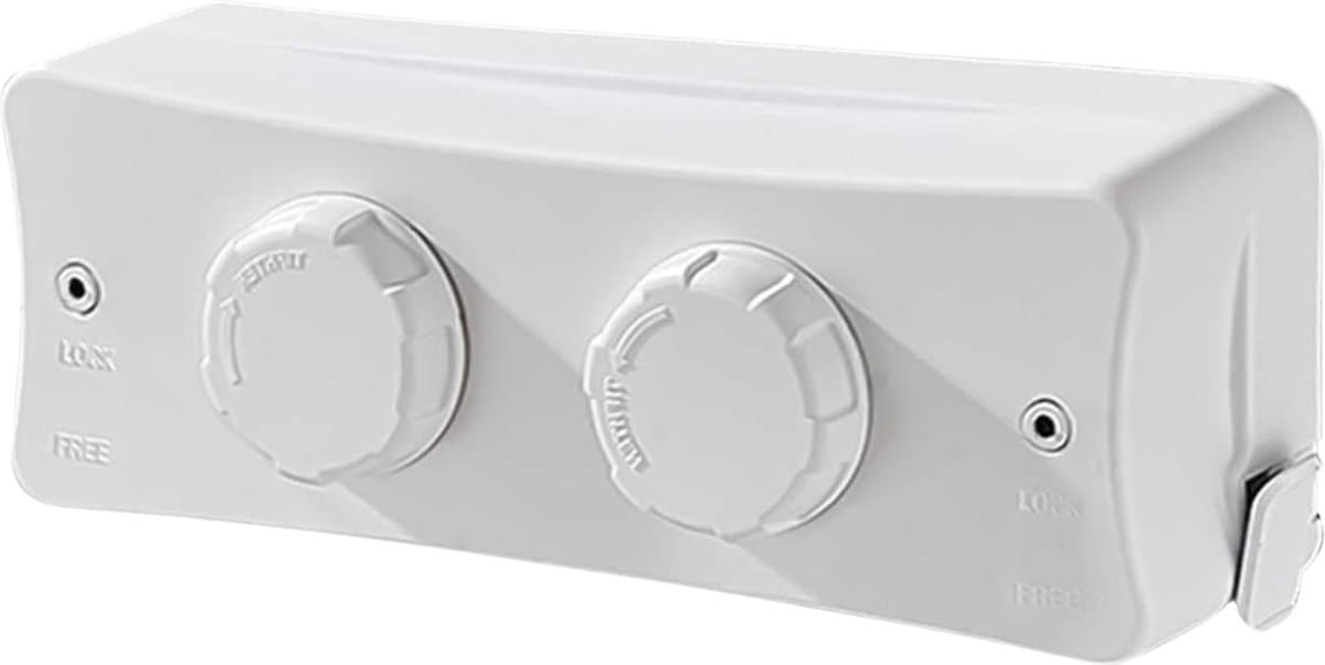 White-Label® Waslijn Uittrekbaar - Wanddroogrek - Wasdraad - Wit — afbeelding 1