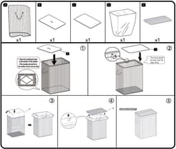 ENGLISH HOME 100L opvouwbare 3-compartimenten wasmand met deksel, wasmand met uitneembare voering, opberg organizer, wasmanden voor wasgoed badkamer, bamboe 52x32x60 cm Bruin — thumbnail 5