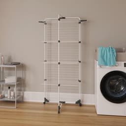 Modulair Droogrek met 4 Niveaus, Inklapbaar en Gemakkelijk te Verplaatsen voor Binnen en Buiten — thumbnail 5