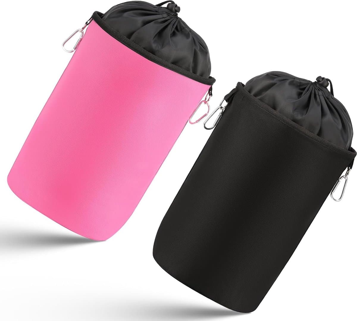 Goodivery ® Handige Set van 2 Opbergtassen voor Waslijn Klemmen met Sluitkoord en Ophanghaken, Geschikt voor Binnen en Buiten — afbeelding 1