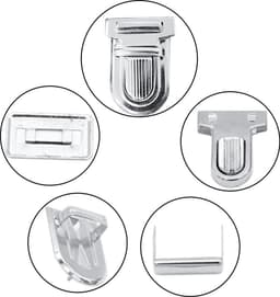 JGS ® Metalen Sloten voor Tassen - Set van 20 Stuks in Twee Kleuren — thumbnail 2