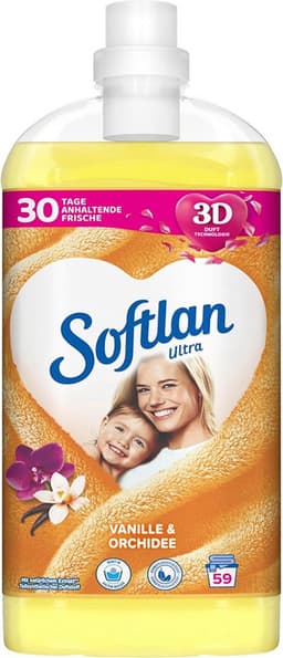 Softlan Ultra - Vanille & Orchidee - Wasverzachter - 1300ml - 59 Wasbeurten — thumbnail 1