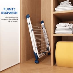 MKSS® Wasrek Inklapbaar - Droogrek Staand - Wasdroger - Wit — thumbnail 3