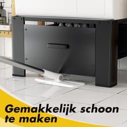 Wasmachine Verhoger - Wasmachine Verhoger met Lade - Wasmachine Sokkel Met Laadcapaciteit tot 150 KG- Wasmachine Kast - Wasmachine Ombouw – Wasmachineverhoger - 62,5 x 54,5 x 32,5 cm - Zwart — thumbnail 5