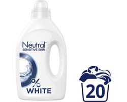 Neutral - Vloeibaar Wasmiddel - Witte Was - 1 Liter - 20 wasbeurten