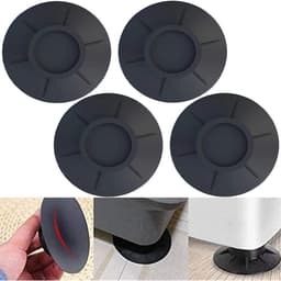Trillingsdempers Wasmachine - 4 Stuks - Wasmachine dempers - Extra Dik - Universeel voor Wasmachine en Droger - Geluidsdempers - Trillingsdempers - Anti Trillingsmat - Wasmachine Verhoger — thumbnail 2