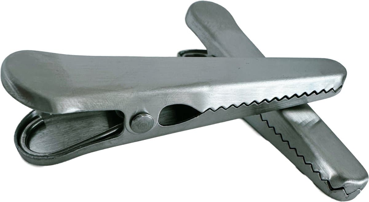 3BMT Vershoud Knijpers - Afsluitclips - RVS - Beste Afsluitclips - Set van 2 — afbeelding 1