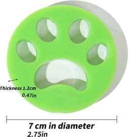 Waledano® Haarverwijderaar huisdieren - haren in de Wasmachine en Droger - Herbruikbare - Anti haren - Meubels - Pluizen Verwijderaar - Kleding -Tapijt - lint remover 2 STUKS — thumbnail 5