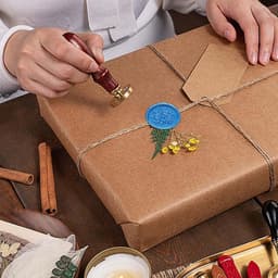 100 Stuks Blauwe Wasbolletjes voor Octagonale Wax Seal - Perfect voor Brieven, Uitnodigingen en Cadeauverpakking — thumbnail 4