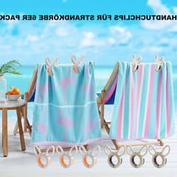 Set van 6 Winddichte Kledingknijpers met Konijnenoren, Ideaal voor Handdoeken, Bedlinnen en Dikke Kleding — thumbnail 2