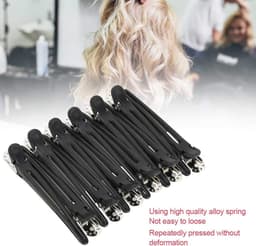 Haarspelden Set - Kappersclips - Haar Styling - Niet-sporend Ontwerp - 24 Stuks - Zwart — thumbnail 5