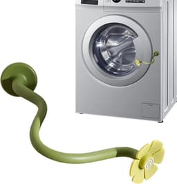 Magnetische Deurstopper - Wasmachine Deurhouder - Ventilatie Wasmachine - Bloemenontwerp Antislip - 9.5 x 4.5 x 16 cm - Groen Blauw — thumbnail 1