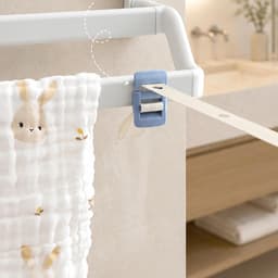 Waslijn Buitengebruik - Kampeerwaslijn Touw - Kleding Drogen - Winddicht Ontwerp - 3.5 Meter - Crèmekleurig — thumbnail 4