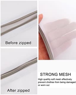 Dailygoods- Waszak 4 Stuks - Grote Waszak - Waszakken voor Wasgoed - Opbergtas voor Kleding - Duurzaam en Herbruikbaar - Beschermt Kleding - Wasnet — thumbnail 5