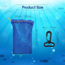 Aaszak Krabval - Visnet Accessoires - Buiten Vissen - Praktisch Ontwerp - 6 Stuks - Blauw — thumbnail 3