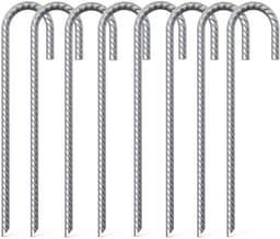 Grondanker - Zilver - 40 cm - Gegalvaniseerd Stalen J-Haak - Voor Kamperen en Tuinbevestiging — thumbnail 1