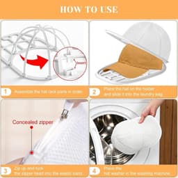 Set van 2 witte pettenwassers met stevig frame en afneembaar wasnetje, afmeting 35×23×13 cm, speciaal voor pettenwassen in de wasmachine — thumbnail 3