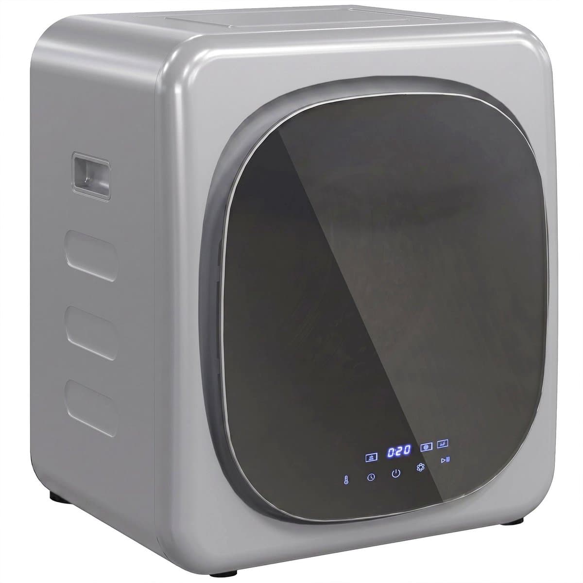 HOMCOM Laundry Dryer-Edelstahl-48L x 40B x 56H cm-Silber — afbeelding 1