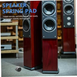 Luidspreker Voetjes - Speaker Dempers - Audio Verbetering - Schokabsorberend - 4 Stuks - Zilver — thumbnail 5