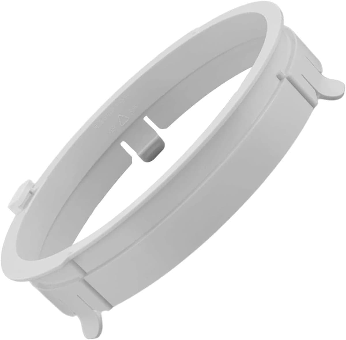 Koppelring Mobiele Airco - Slangadapter Rond - Aansluitring Afvoerslang - Connector Machinezijde & Raamkit - Kunststof - 150 mm - Wit — afbeelding 1