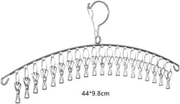 Metalen Sokkenklemmen - Wasknijpers Ondergoed - Kleding Drogen - Roestvrij Staal - 10 Stuks - Zilver — thumbnail 5