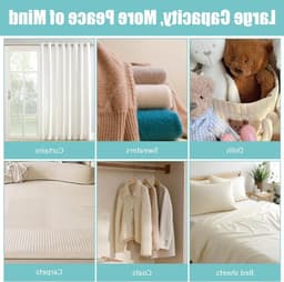Set van 2 Wasnetten voor de Wasmachine - Fijne Mesh Polyester Waszakken met Verborgen Rits voor Dekens, Jassen en Speelgoed - 60 x 80 cm en 90 x 110 cm — thumbnail 3