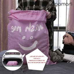 Set van 2 Waszakken van 120 Liter, Grote Opvouwbare Wasmand voor Vuil Wasgoed, Ideaal voor Thuis en Reizen — thumbnail 5