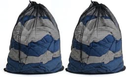 Fijnmazige waszakken 70 x 90 cm - Herbruikbare wasnetten voor beddengoed, knuffels en kleding met trekkoord, ideaal voor de wasmachine — thumbnail 1