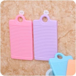 Dailygoods- Wasplank Mini - Antislip - Handwasplank - Kunststof - 31 x 16 cm - Geschikt voor ondergoed/sokken/babykleding - Wasbord — thumbnail 5
