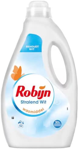 Robijn - Wasmiddel - Vloeibaar - Stralend Wit - 52wb/2,6L x 3 — thumbnail 2
