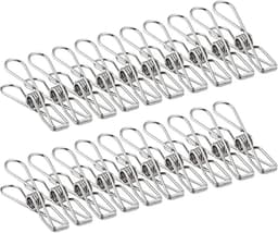 Wasknijpers - Kledingclips - Was Organiseren - Roestvrij Staal - 5 cm - Zilverkleurig — thumbnail 1