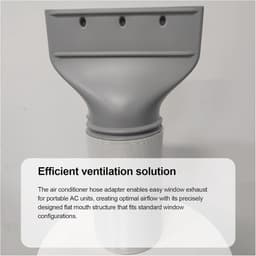 1 stuk - Adapter voor afvoerslang van airconditioner - 13-15 cm afvoerkanaal voor draagbare airconditioner - ventilatieaansluiting - afvoeraansluiting - 25,7*13,5*23,5 cm - aansluiting voor afvoerkanaal van draagbare airconditioner - originele kleur — thumbnail 2