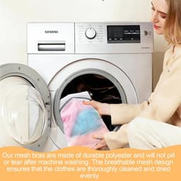 Dailygoods - 4 stuks netwaszakken voor delicate was – ademend fijn gaas – beschermt lingerie, bh’s, sokken en babykleding – met ritssluiting – wasmachine- en drogerbestendig — thumbnail 4