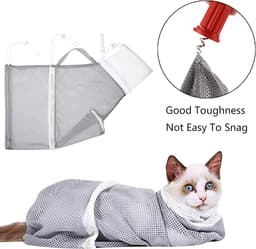 Multifunctionele Waszak voor Katten - Veilig Badderen, Nagels Knippen en Verzorging met Anti-bijtfunctie — thumbnail 2