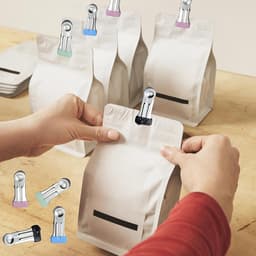 Wasknijpers, roestvrijstalen klemmen, metalen wasknijpers, multifunctionele antislip metalen klemmen, stabiel, voor sokken, handdoek, voedselafdichting (blauw, zwart, groen, roze) — thumbnail 3
