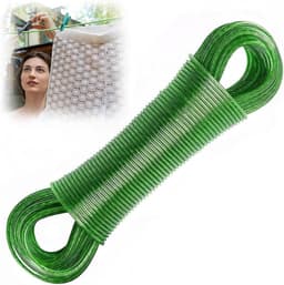 Waslijn Touw - Kledinglijn Outdoor - Buiten Drogen - Stalen Kern - 30 meter - Groen — thumbnail 1