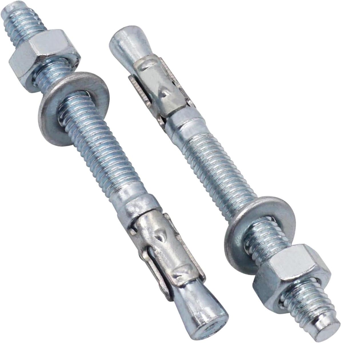Wigankers - Keilankers Ankerbouten - Beton Bevestigen - Verzinkt Staal - M8 x 80 mm - Zilverkleurig — afbeelding 1