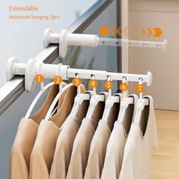 Draagbare Kleding Luchter - Reizen - Indoor en Outdoor - 5 Gaten — thumbnail 2