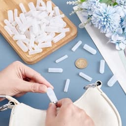 64-delige ritshoezensets voor wasgoed, 8 maten doorzichtige ritsschuiversbeschermers voor wasmachine, droger, kleding, jassen, jeans en tassen, binnendiameter: 3-10 mm — thumbnail 4